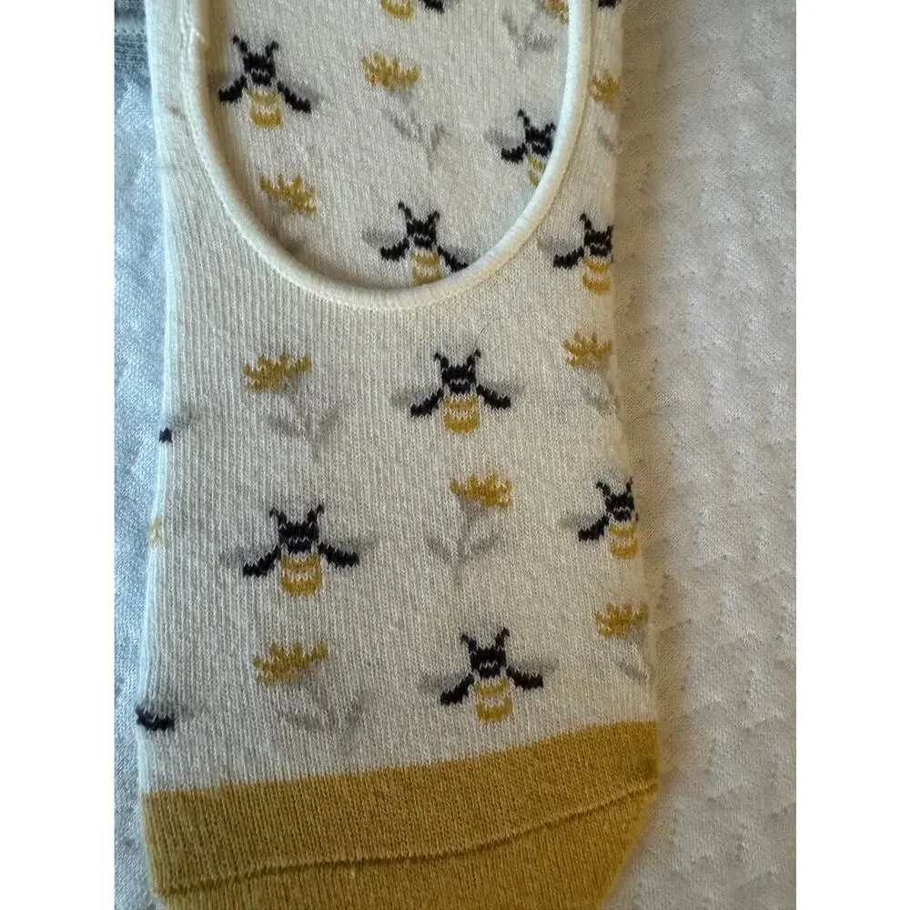 A New Day Unisex No-Show Socks 4-10‎ Cotton Blend Cream Yellow